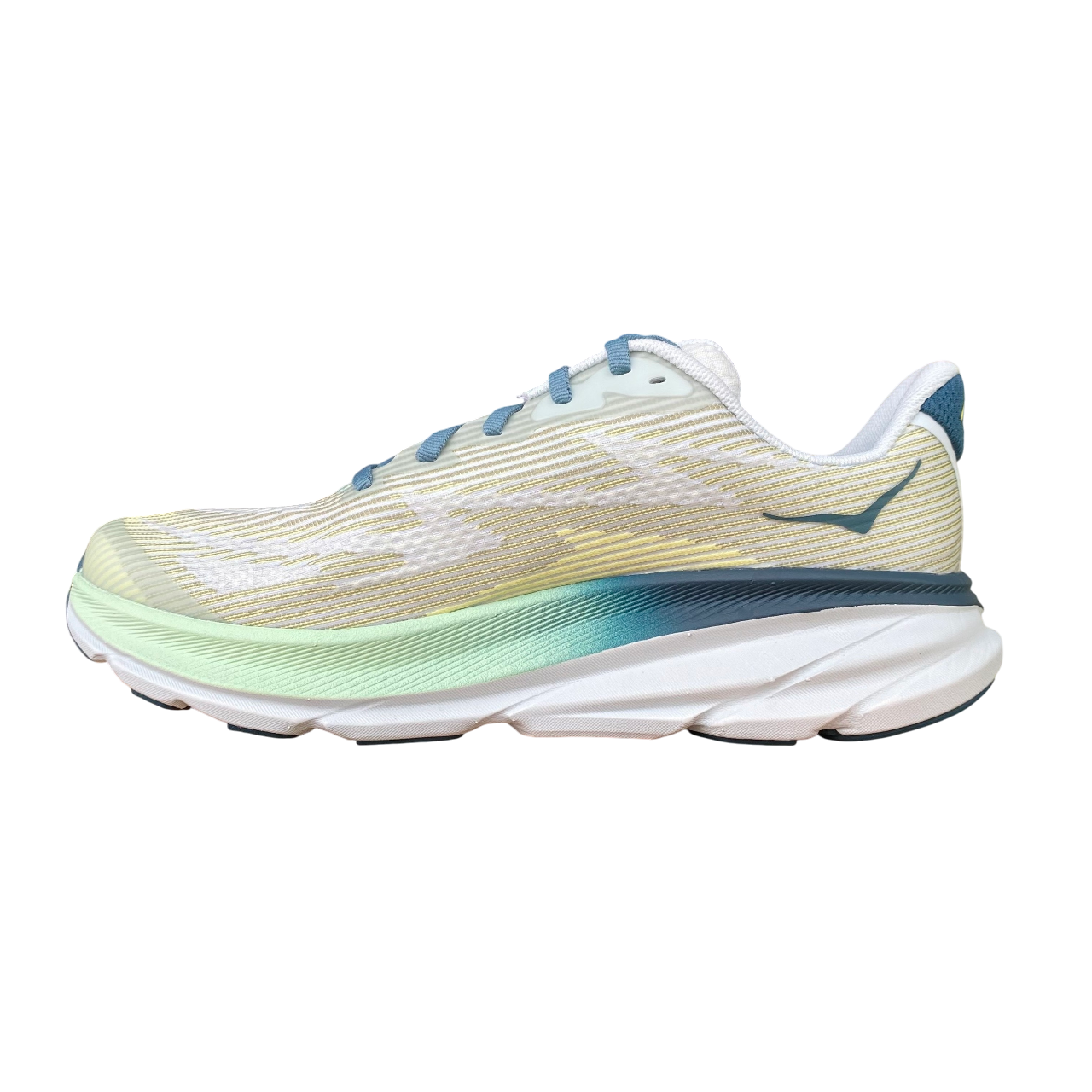Hoka One One scarpa da corsa junior Clifton 9 1131170-DWL verde sfumato blu