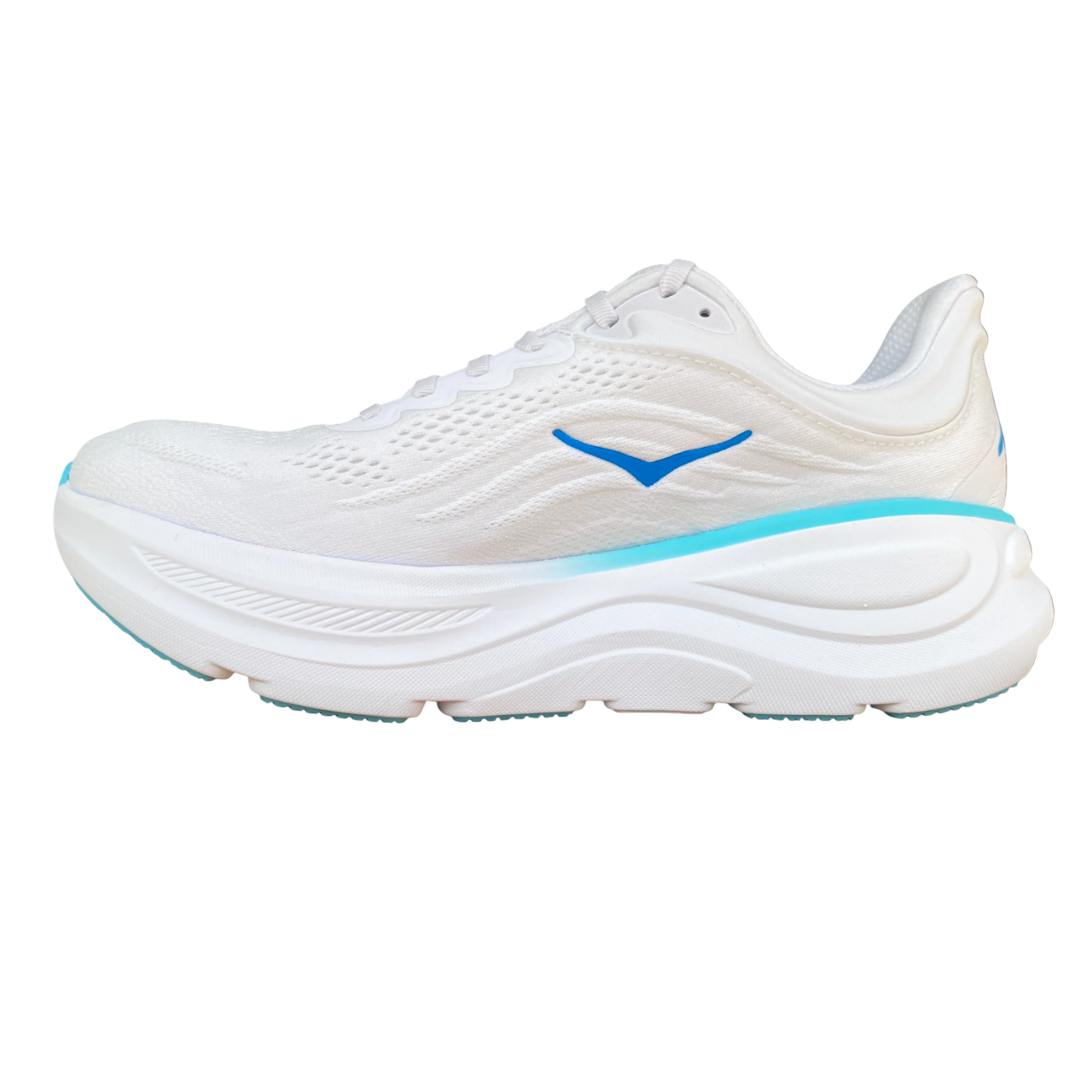 Hoka One One scarpa da corsa uomo Bondi 9 1162011-WKB bianco-blu