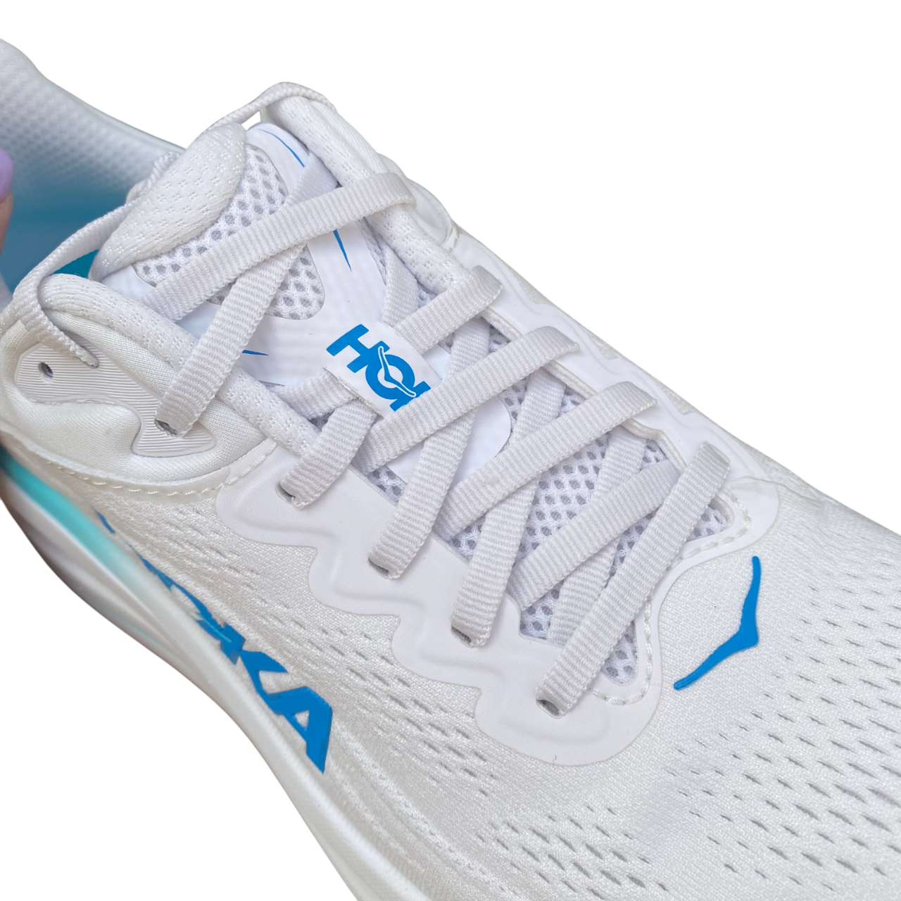 Hoka One One scarpa da corsa uomo Bondi 9 1162011-WKB bianco-blu