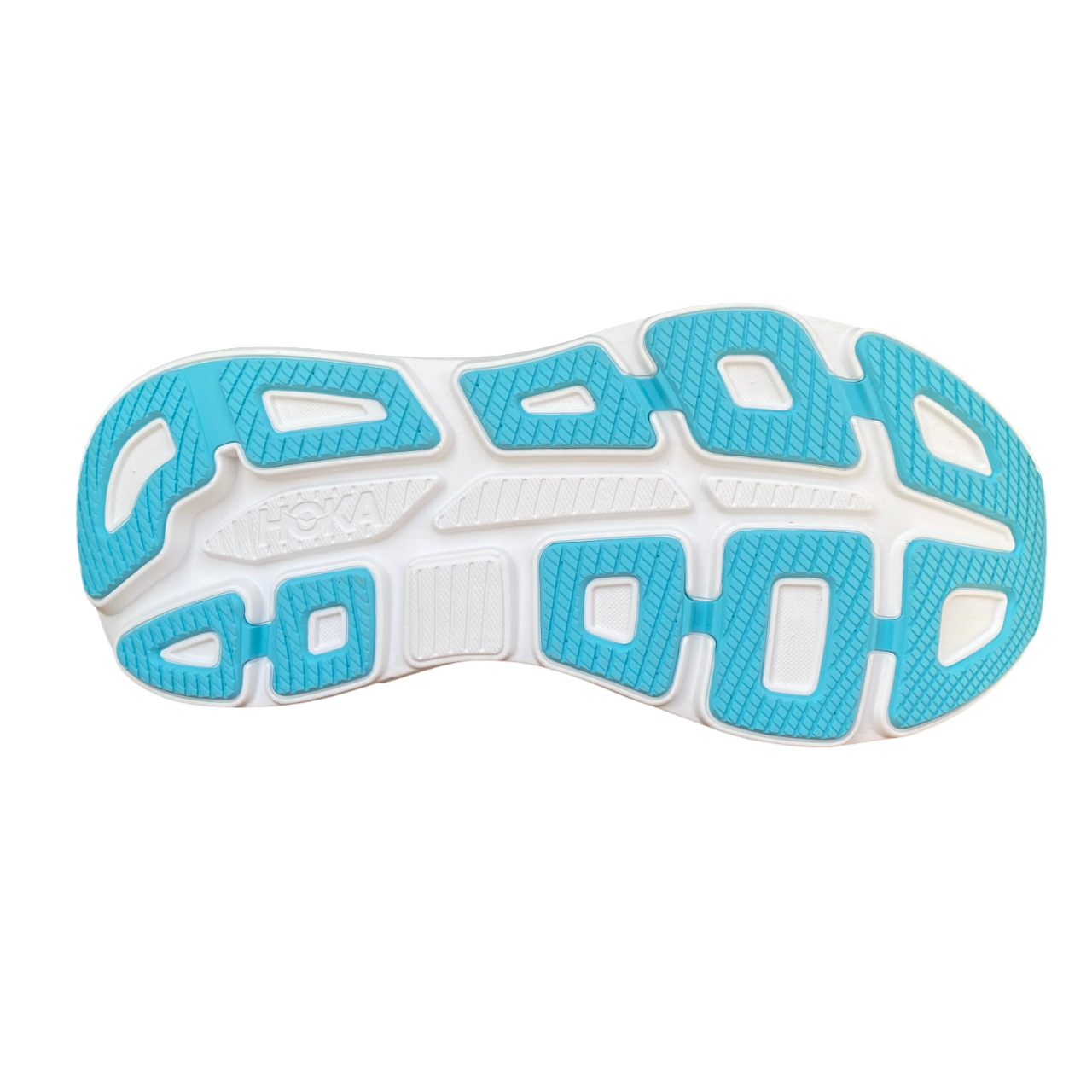 Hoka One One scarpa da corsa uomo Bondi 9 1162011-WKB bianco-blu