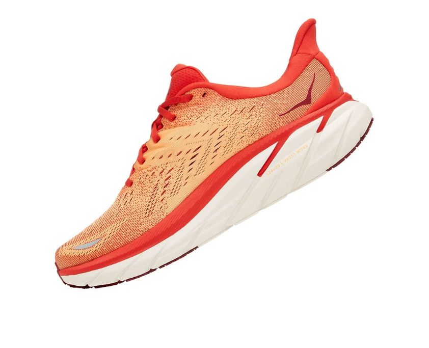 Hoka One One scarpa da corsa da uomo Clifton 8 1119393/FBOR rosso arancio