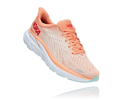 Hoka One One scarpa da corsa da donna Clifton 8 1119394/CSPY cantaloupe/silver peony