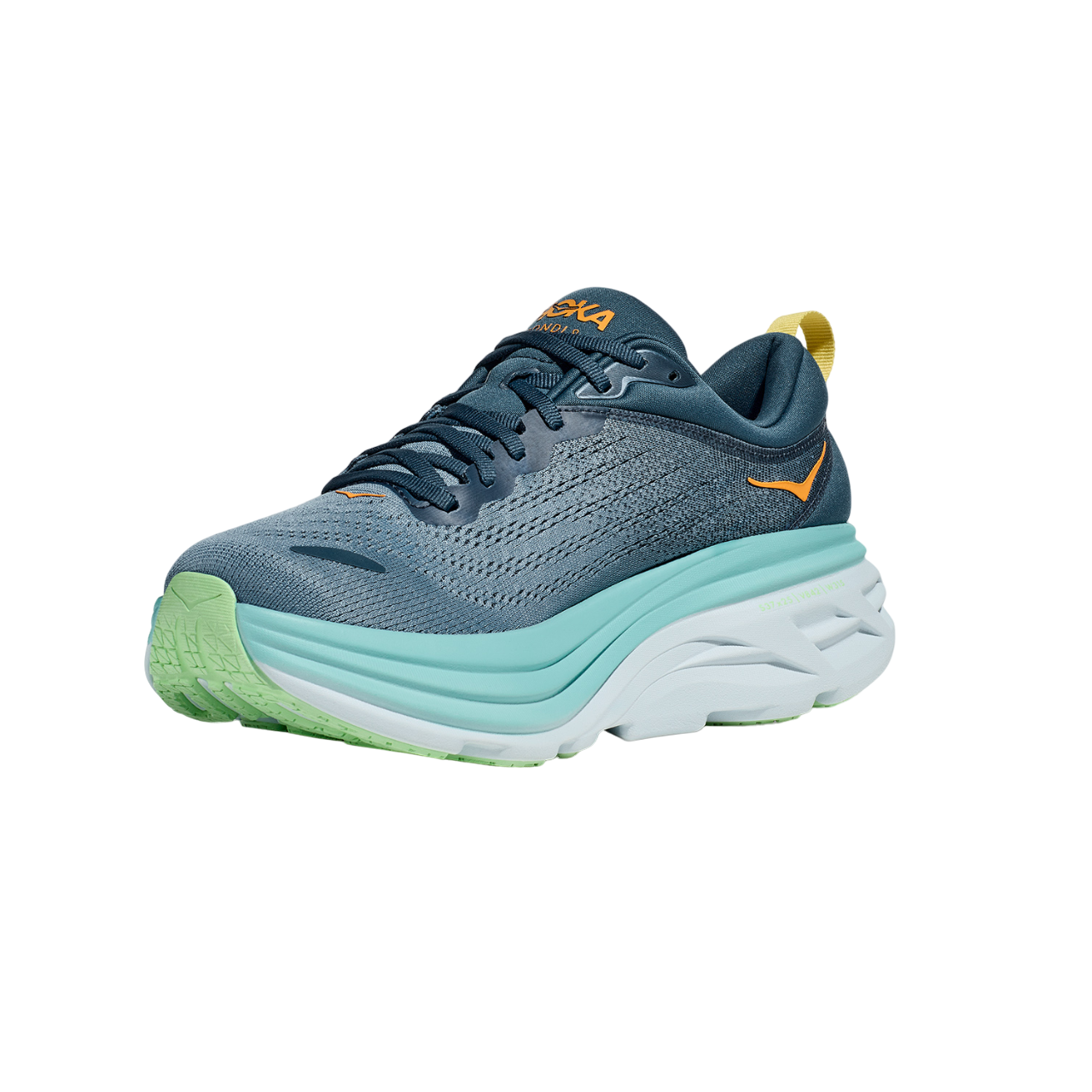 Hoka One One scarpa da corsa da uomo Bondi 8 1123202/RHD blu ombra-verde acqua