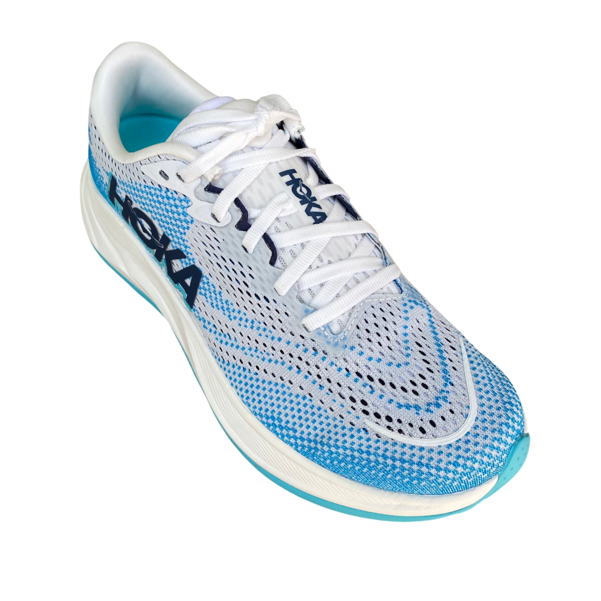 Hoka One One scarpa da corsa da uomo Rincon 4 1155130-FSK ghiaccio-celeste