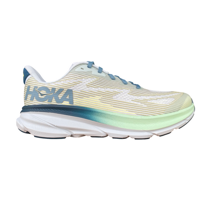 Hoka One One scarpa da corsa junior Clifton 9 1131170-DWL verde sfumato blu
